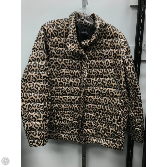 Jacket Puffer & Quilted By Lands End In Animal Print, Size: 1x