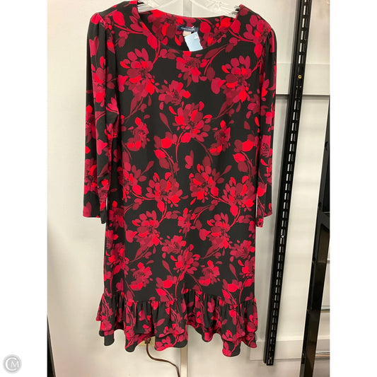 Dress Casual Midi By Tommy Hilfiger In Red, Size: 14