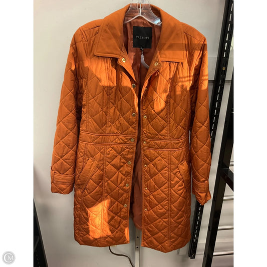 Jacket Puffer & Quilted By Talbots In Orange, Size: S