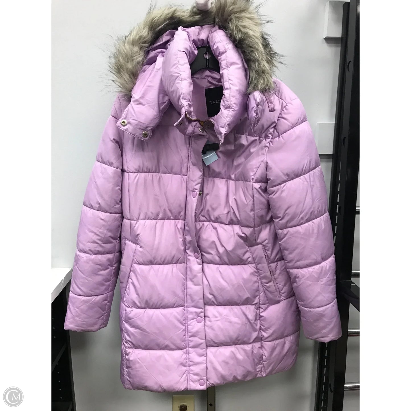 Coat Puffer & Quilted By Talbots In Purple, Size: S