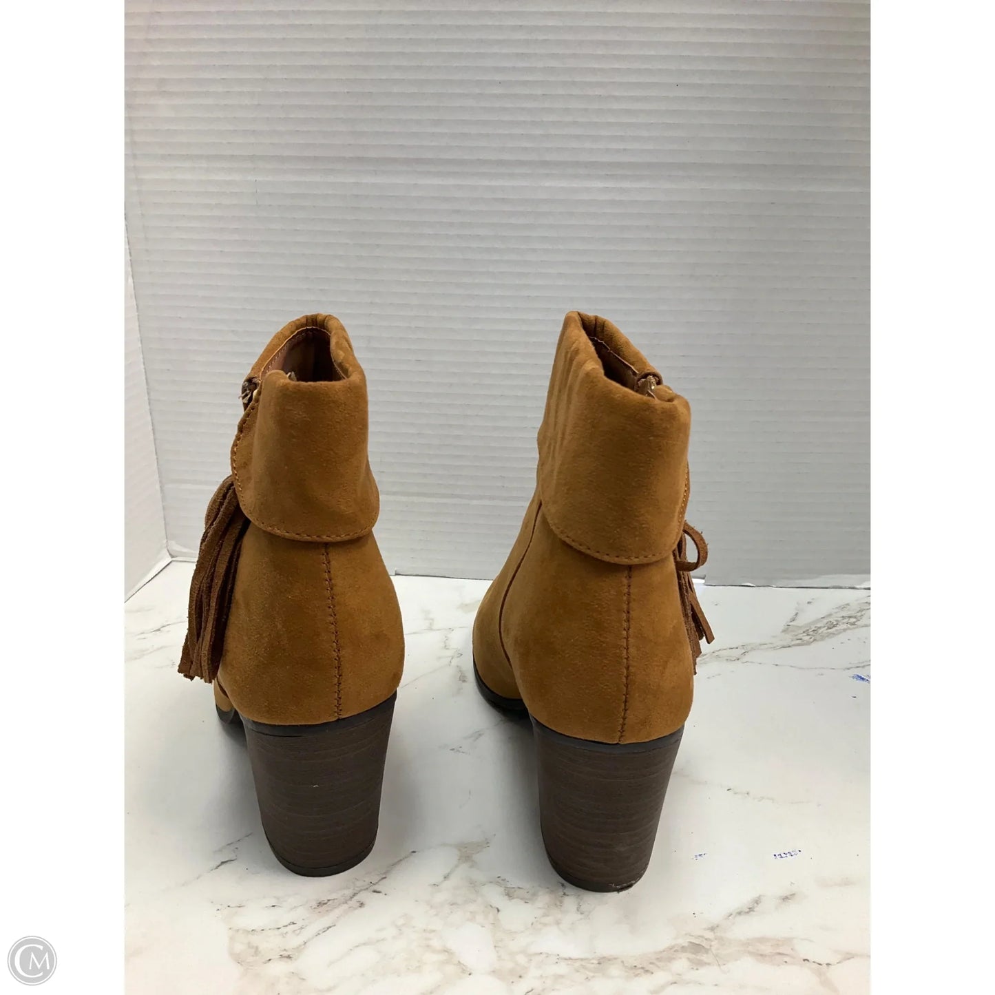 Boots Ankle Heels By Lc Lauren Conrad In Tan, Size: 8