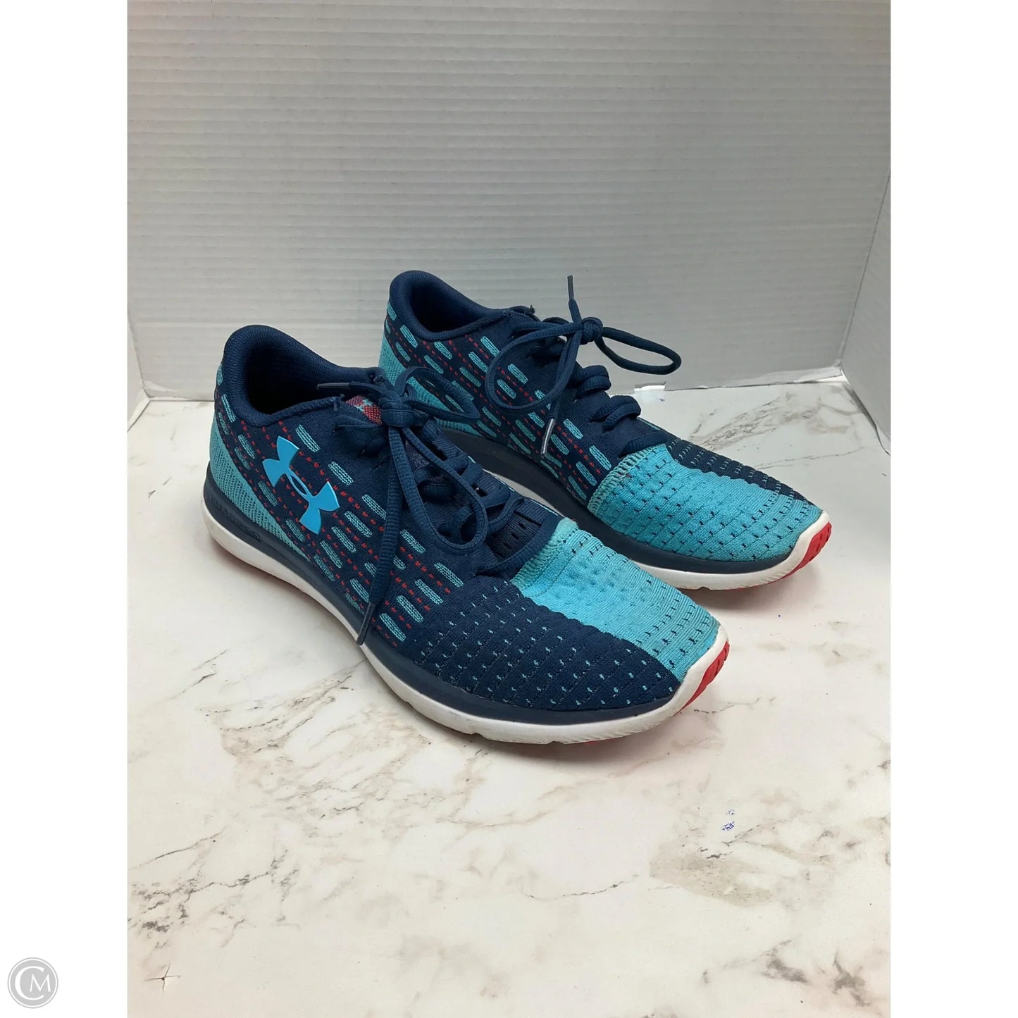 Shoes Athletic By Under Armour In Blue, Size: 8
