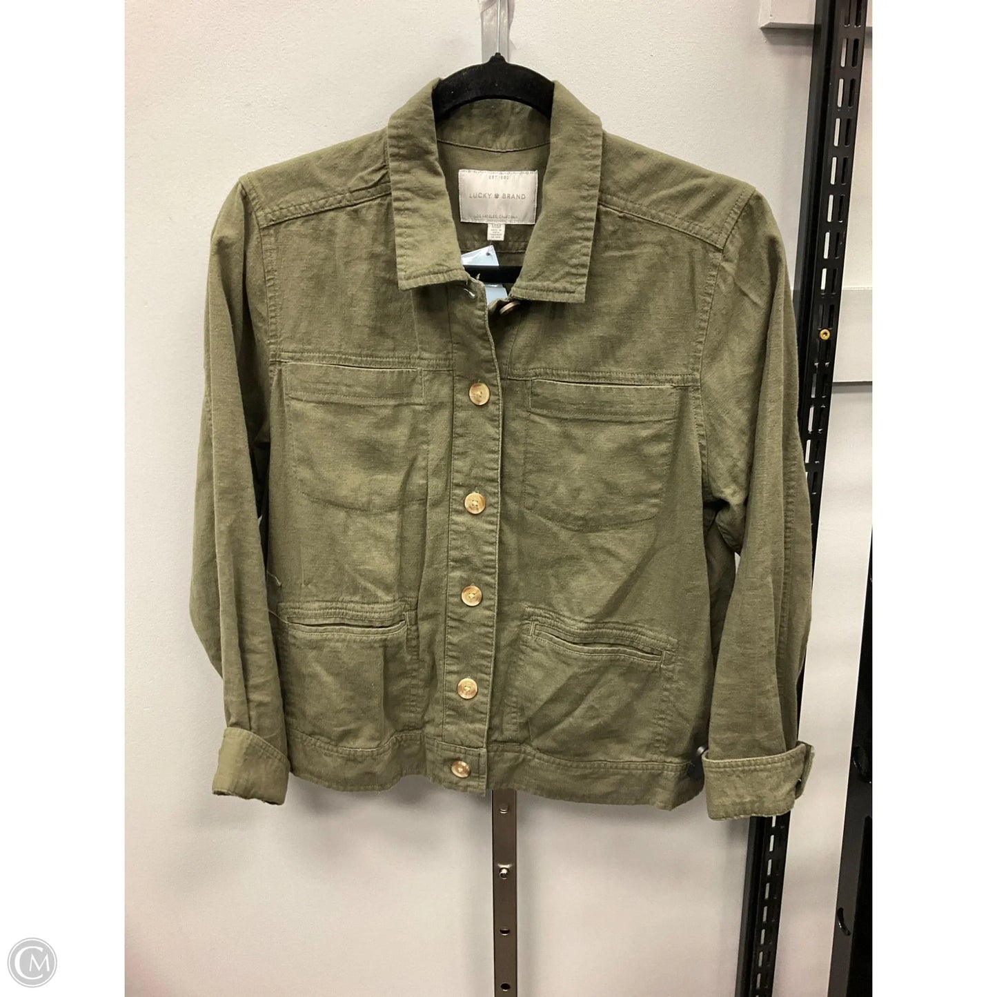 Top Long Sleeve By Lucky Brand In Green, Size: M