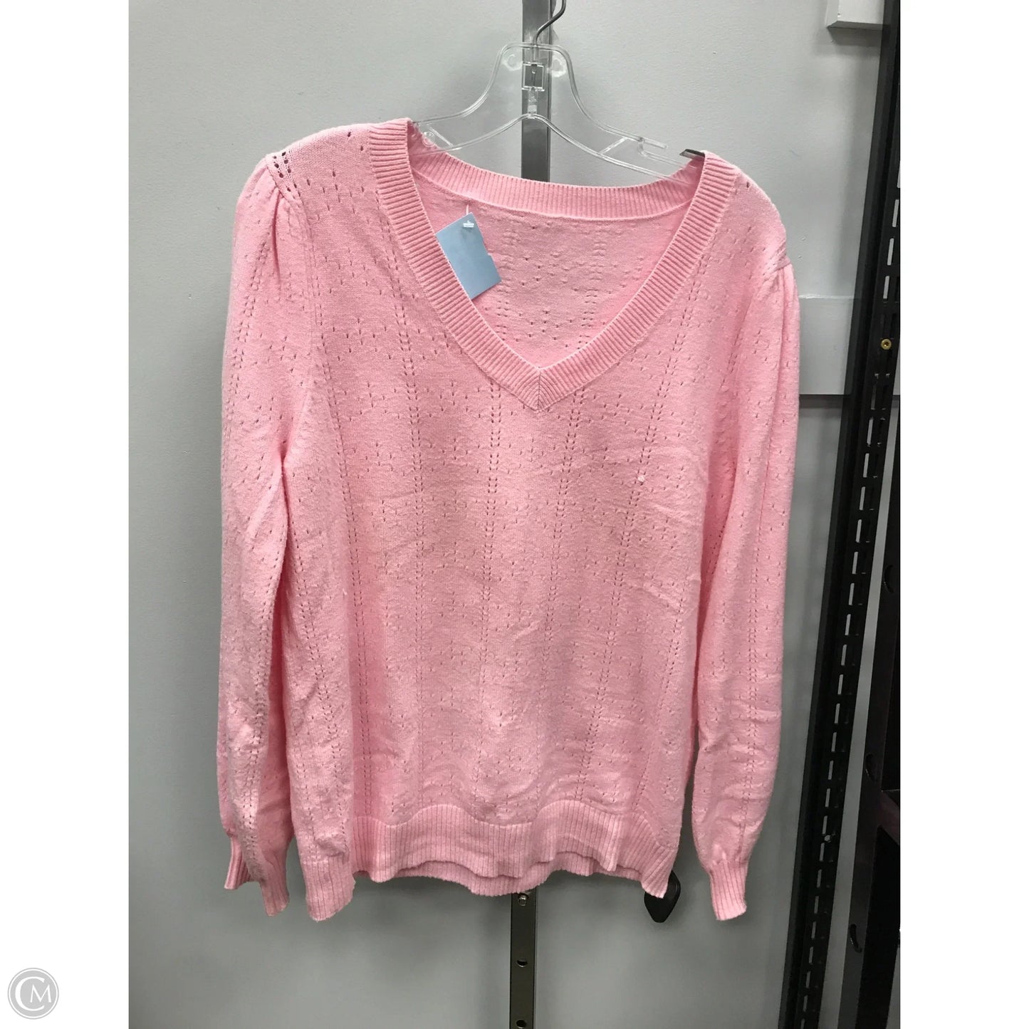 Sweater By Clothes Mentor In Pink, Size: L