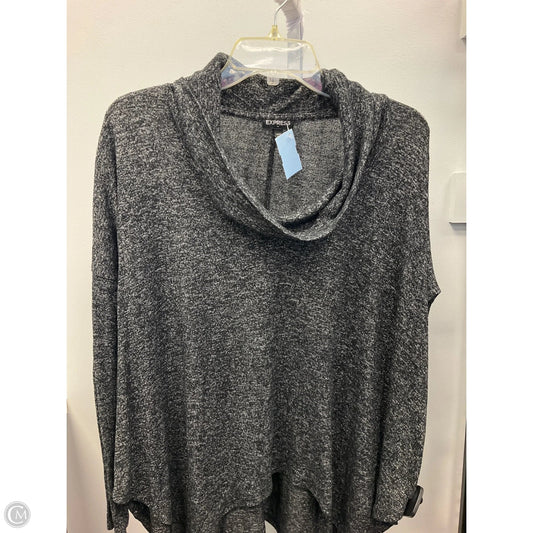 Top Long Sleeve By Express In Black & Grey, Size: Xs