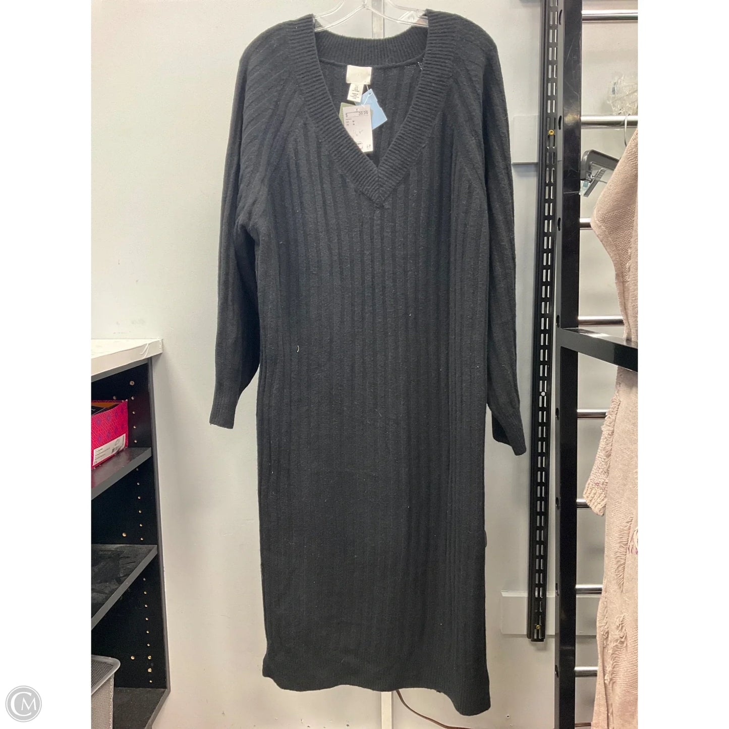 Dress Sweater By H&m In Black, Size: M
