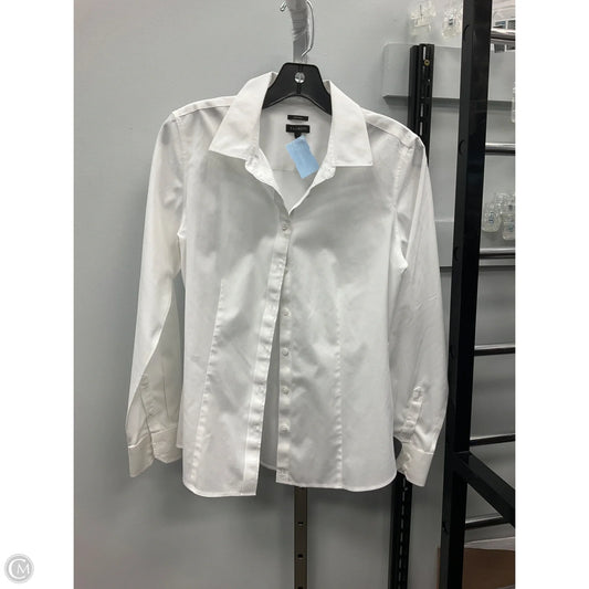 Top Long Sleeve By Talbots In White, Size: 4