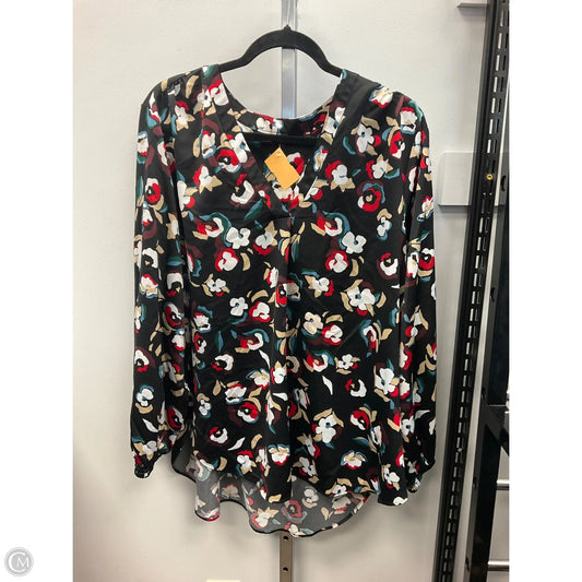 Top Long Sleeve By Alfani In Floral Print, Size: 2x