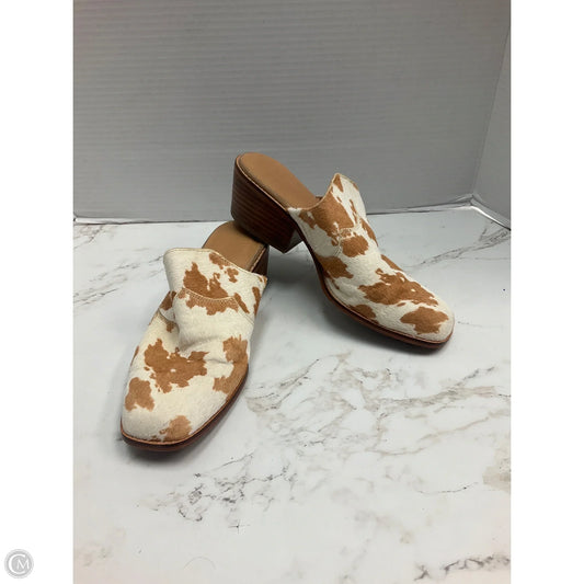 Shoes Heels Block By Crown Vintage In Animal Print, Size: 7.5