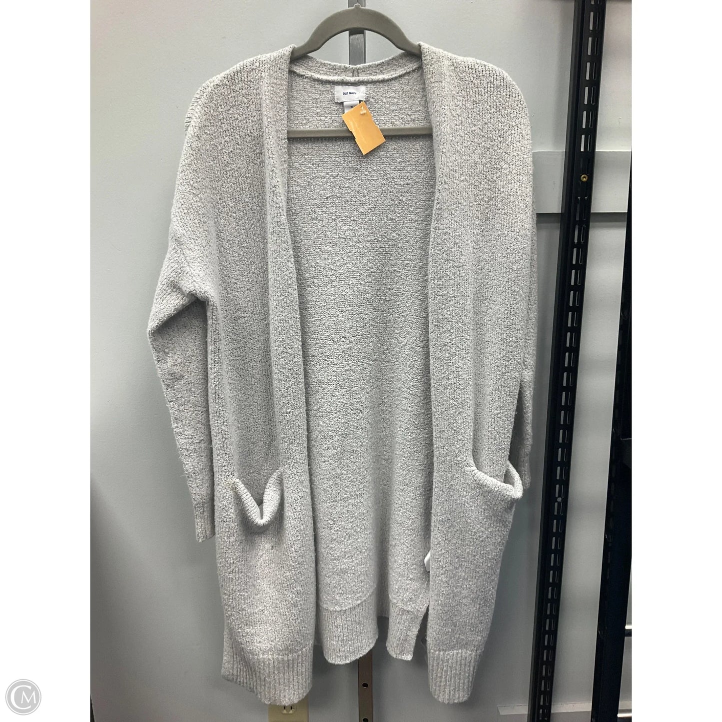 Sweater Cardigan By Old Navy In Grey, Size: M