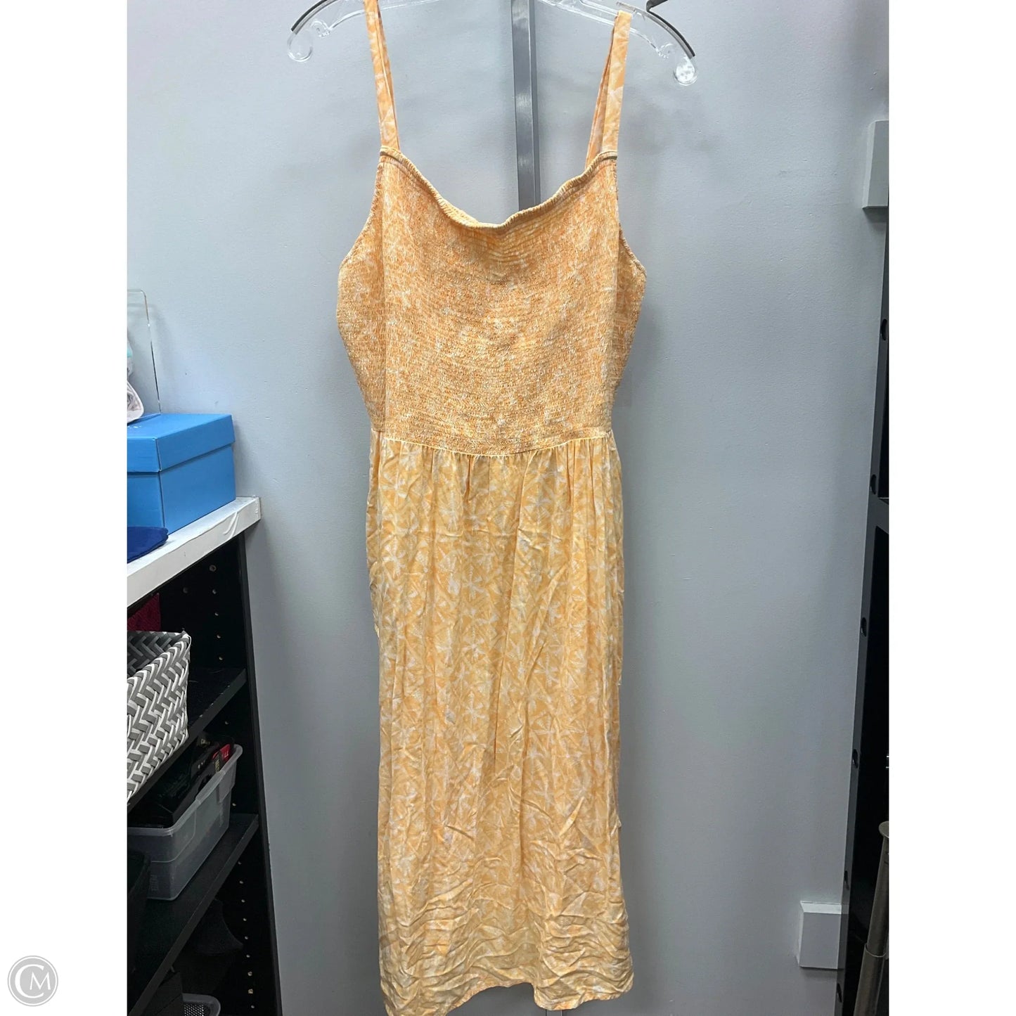 Dress Casual Midi By Old Navy In Yellow, Size: Xl