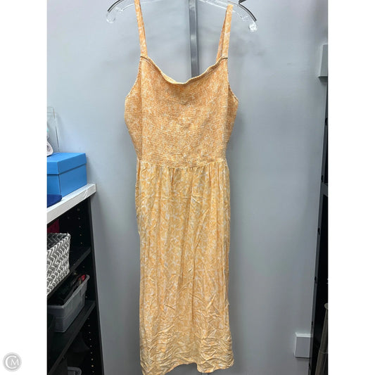 Dress Casual Midi By Old Navy In Yellow, Size: Xl
