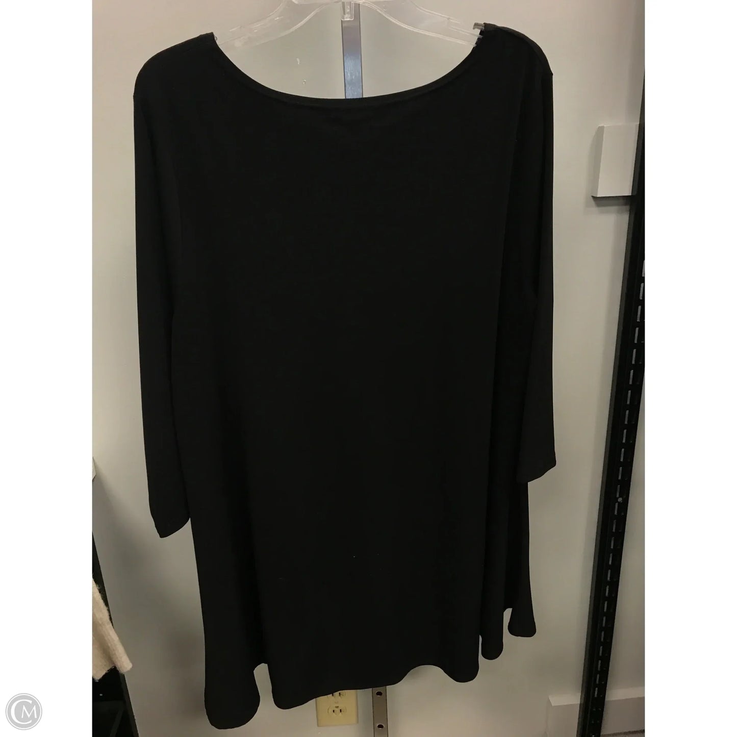 Top 3/4 Sleeve By Alfani In Black, Size: 2x
