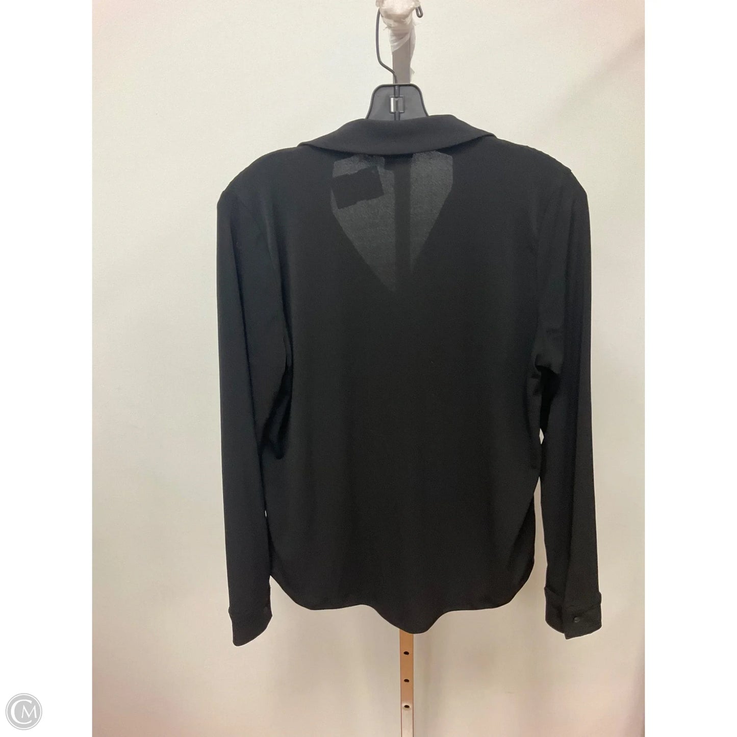 Top Long Sleeve By Adrianna Papell In Black, Size: S