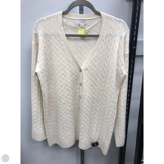 Sweater Cardigan By A New Day In Cream, Size: S