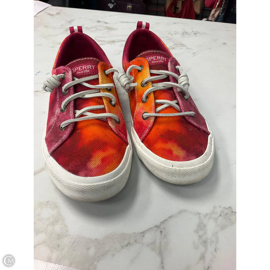 Shoes Flats By Sperry In Tie Dye Print, Size: 7.5