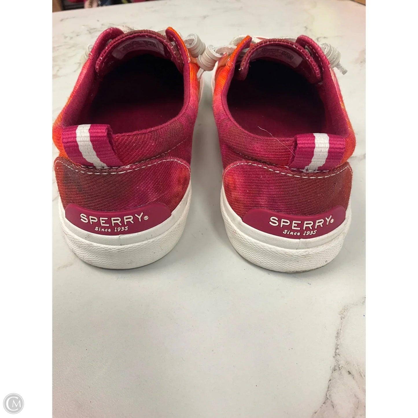 Shoes Flats By Sperry In Tie Dye Print, Size: 7.5