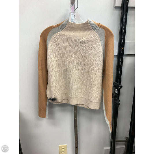 Sweater By French Connection In Blue & Tan, Size: L