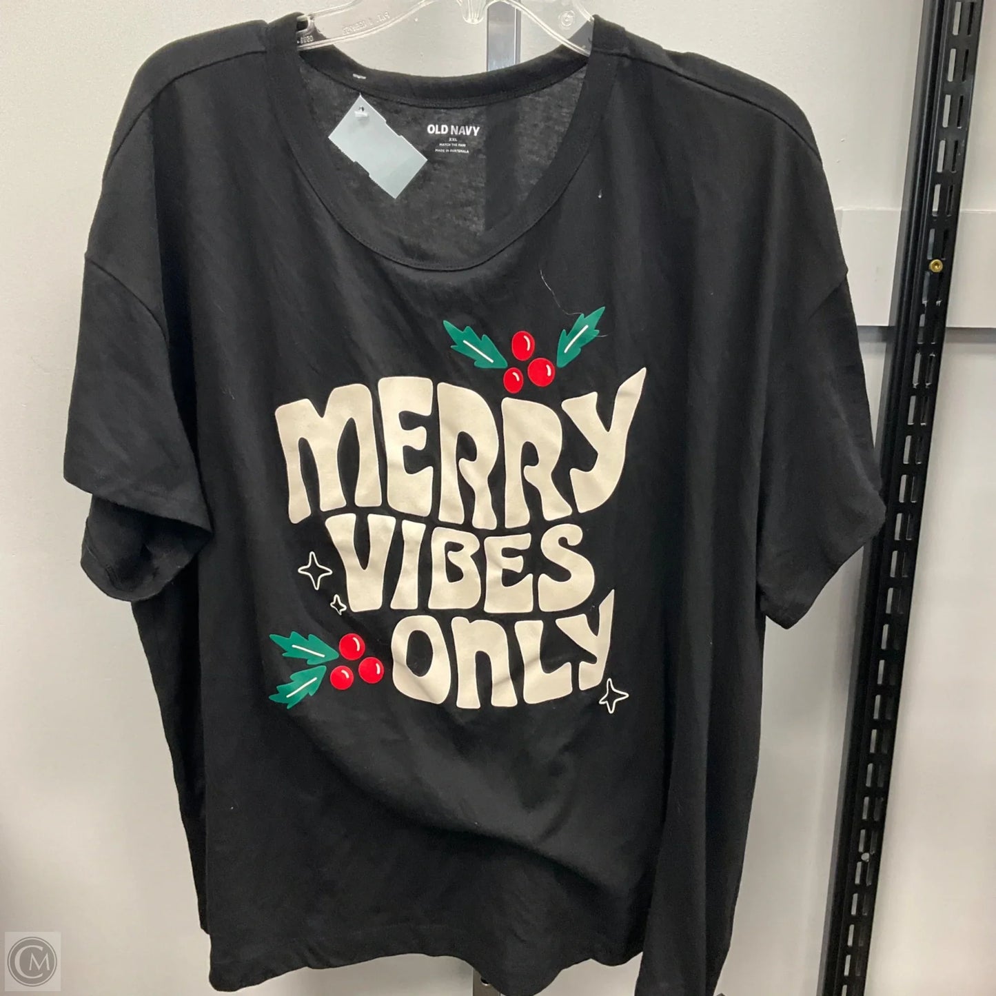 Top Short Sleeve Basic By Old Navy In Black, Size: 2x