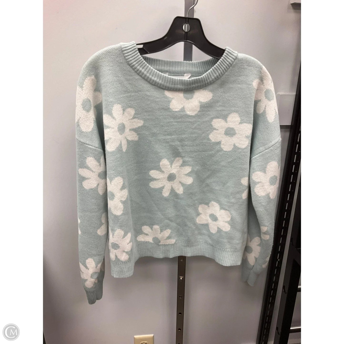 Sweater By No Boundaries In Blue & Cream, Size: Xl