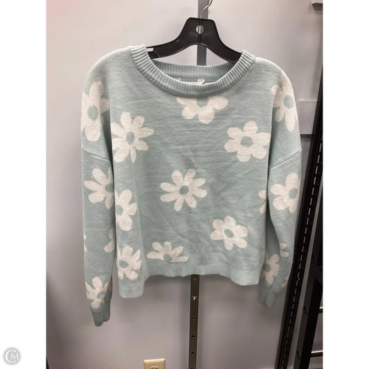 Sweater By No Boundaries In Blue & Cream, Size: Xl