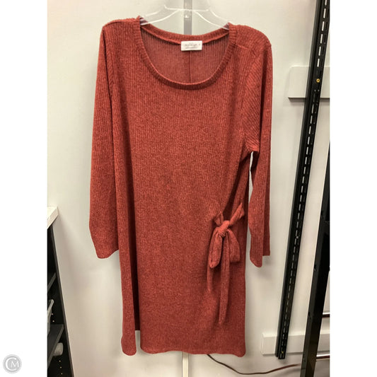 Dress Casual Short By Kaileigh In Red, Size: 1x