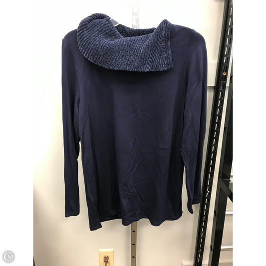 Top Long Sleeve By Chicos In Navy, Size: M