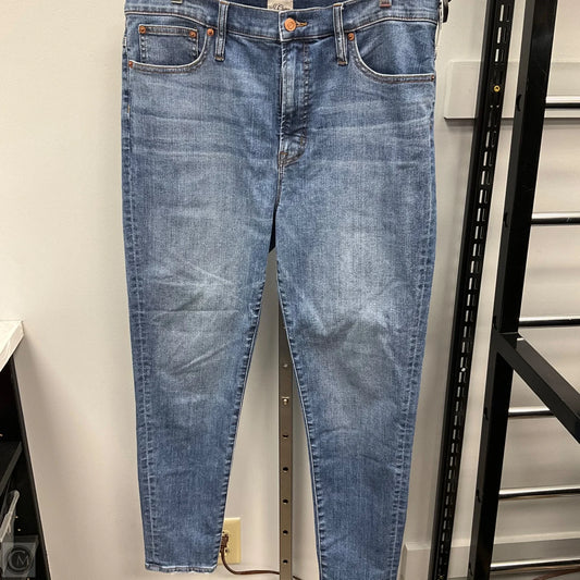 Jeans Skinny By J. Crew In Blue Denim, Size: 14