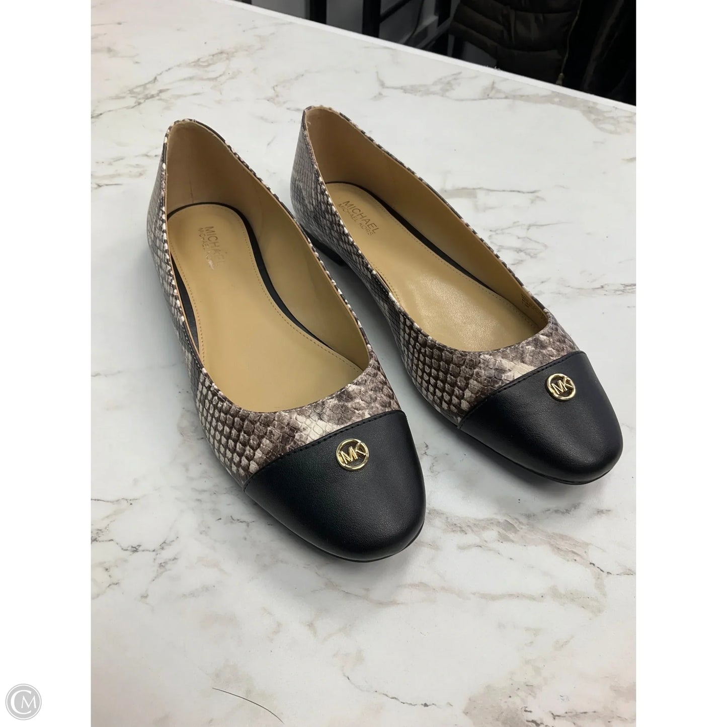 Shoes Flats By Michael By Michael Kors In Snakeskin Print, Size: 7.5