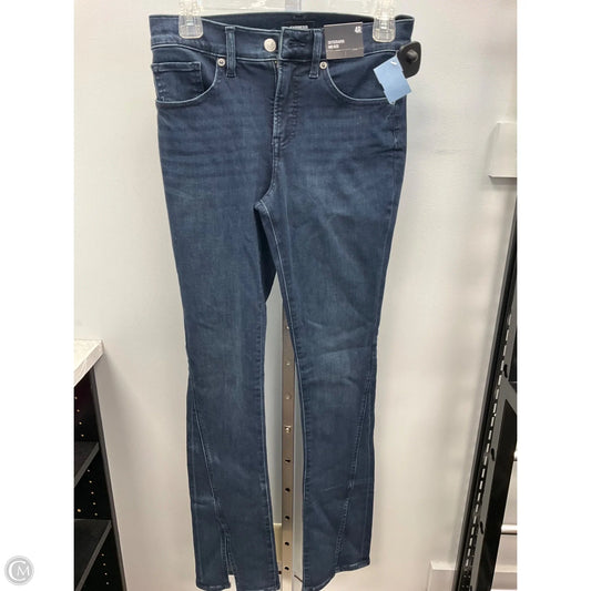 Jeans Flared By Express In Blue Denim, Size: 4