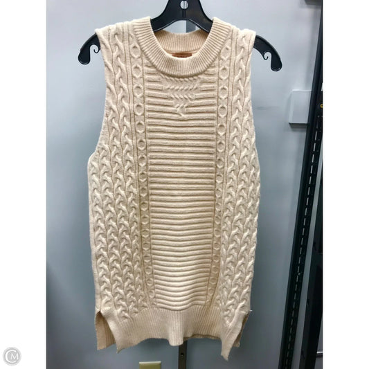 Top Sleeveless By Pol In Cream, Size: M
