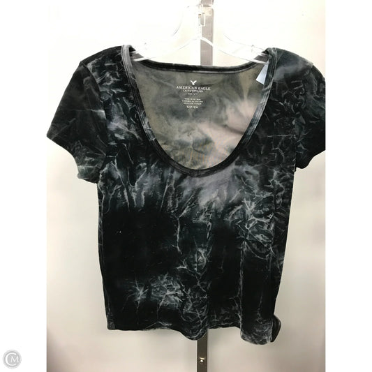 Top Short Sleeve By American Eagle In Tie Dye Print, Size: S