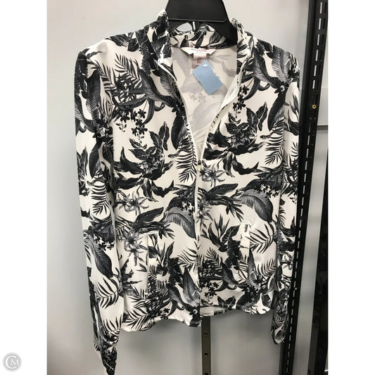 Athletic Jacket By Tommy Bahama In Black & White, Size: L