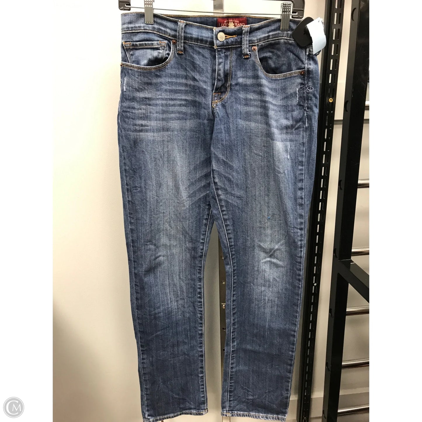 Jeans Straight By Lucky Brand In Blue Denim, Size: 6