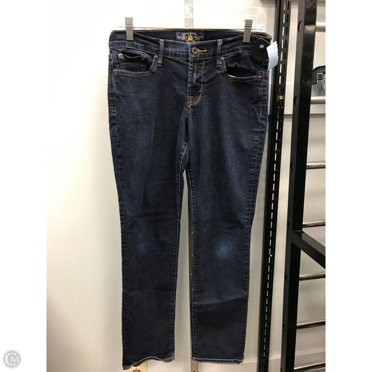 Jeans Straight By Lucky Brand In Blue Denim, Size: 6