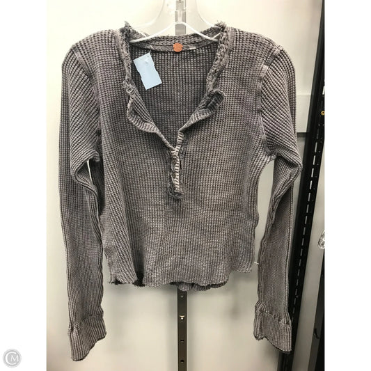 Top Long Sleeve By Free People In Grey, Size: Xl