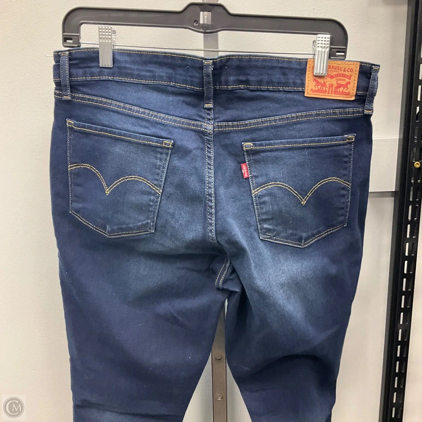 Jeans Skinny By Levis In Blue Denim, Size: 14