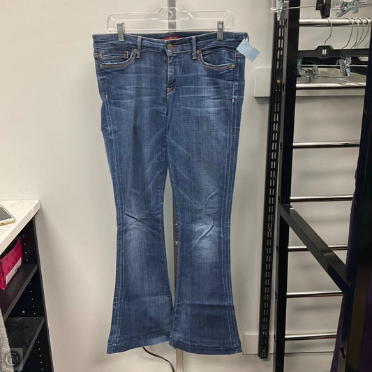 Jeans Flared By 7 For All Mankind In Blue Denim, Size: 10