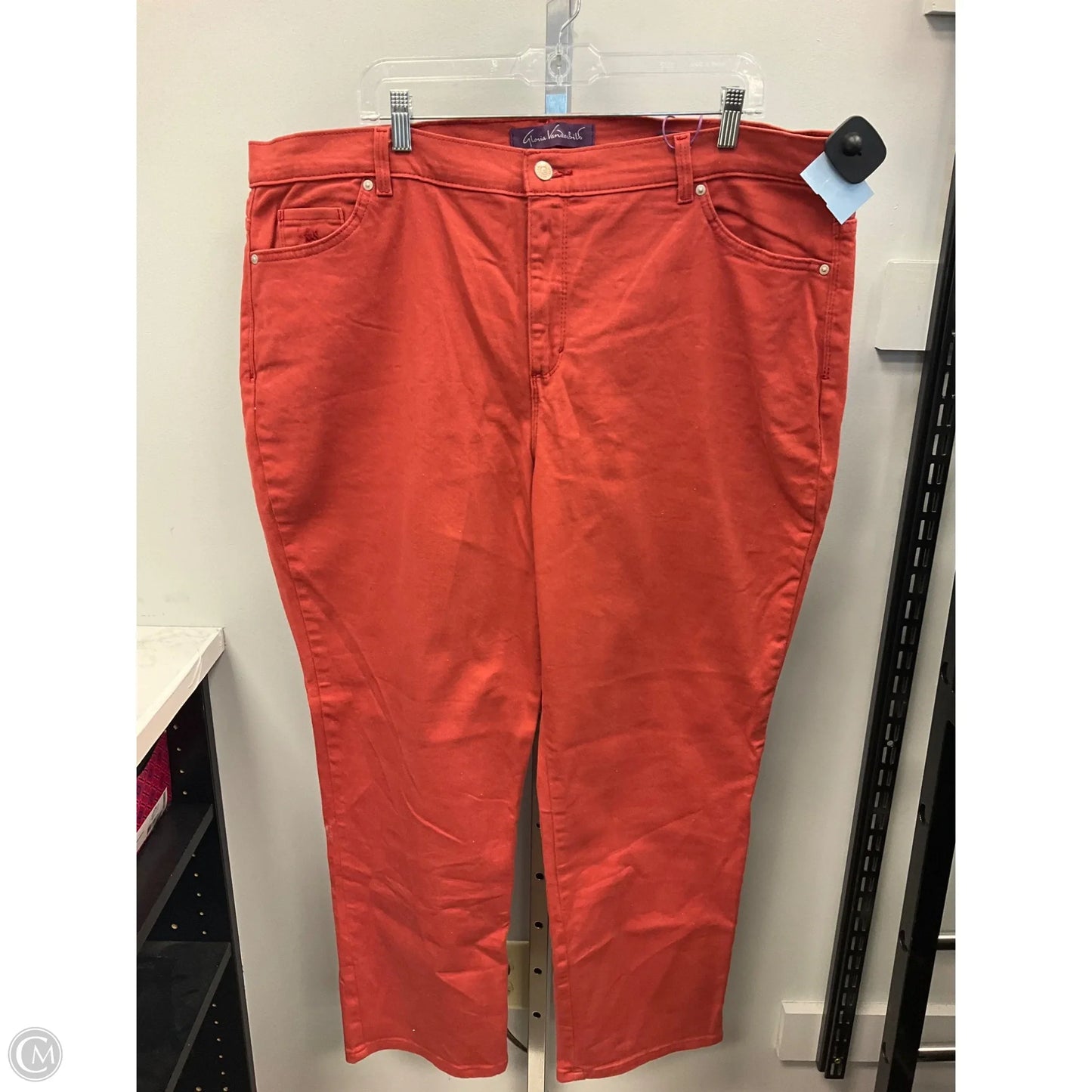 Jeans Straight By Gloria Vanderbilt In Red, Size: 22