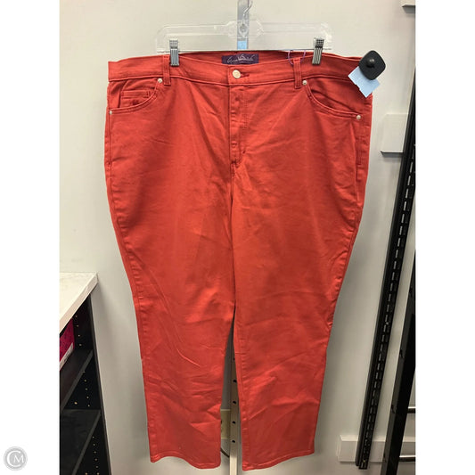 Jeans Straight By Gloria Vanderbilt In Red, Size: 22