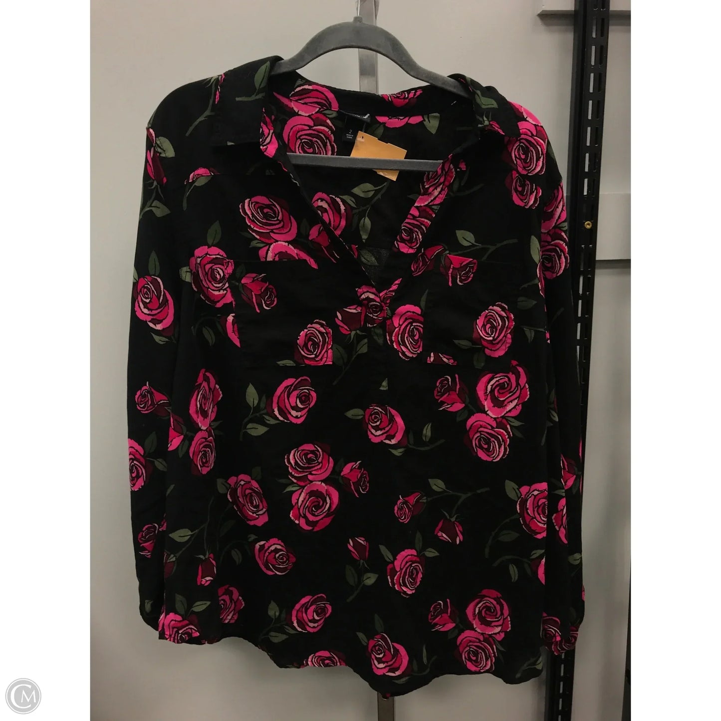 Top Long Sleeve By Torrid In Floral Print, Size: 2x