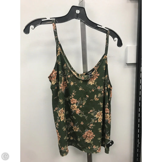 Top Cami By Forever 21 In Floral Print, Size: M