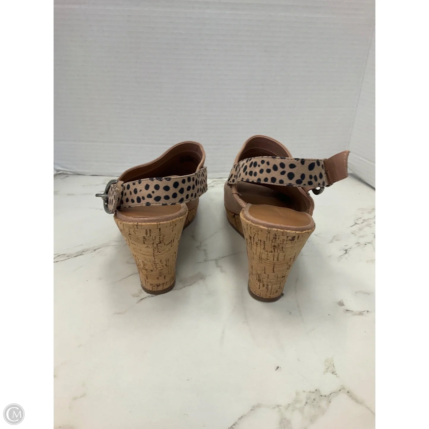 Shoes Heels Wedge By Universal Thread In Tan, Size: 11