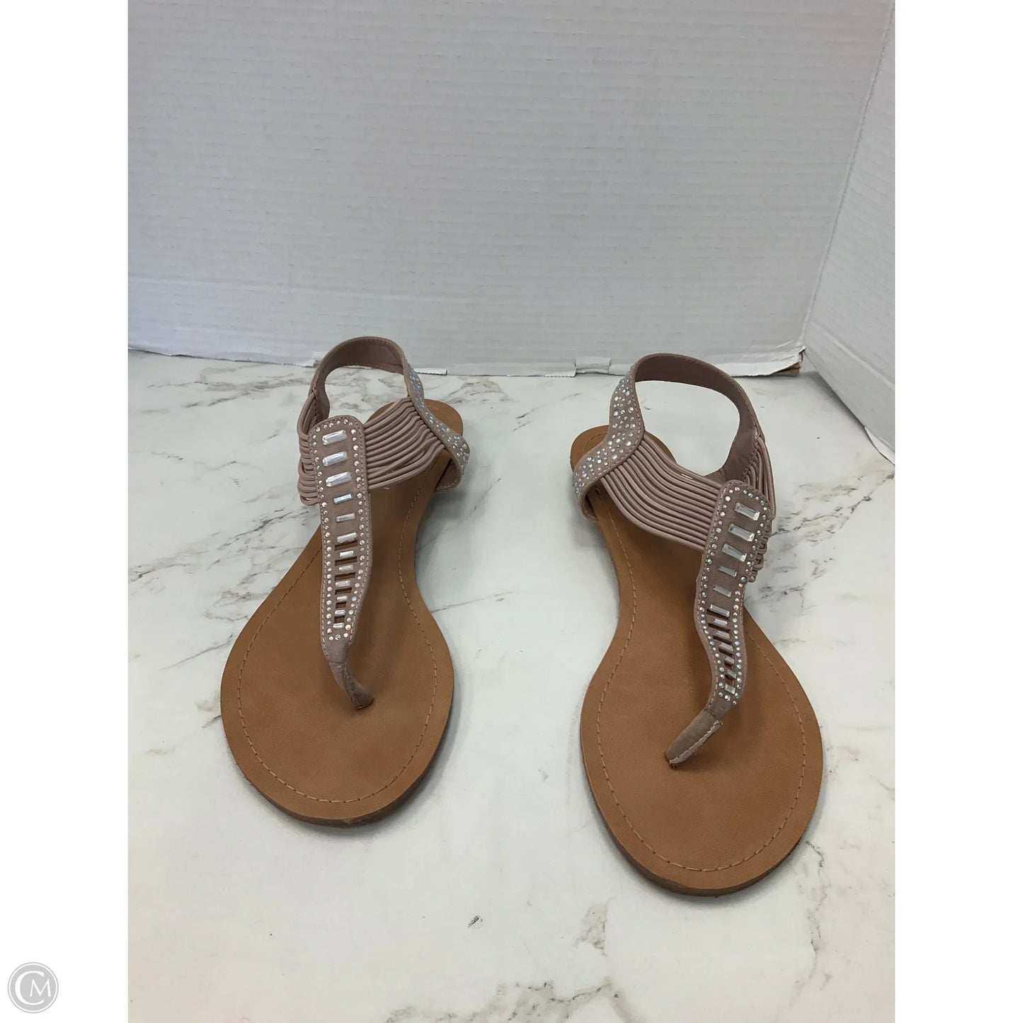 Sandals Flats By Madden Girl In Tan, Size: 9.5