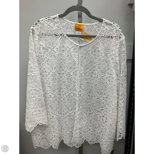 Cardigan By Ruby Rd In White, Size: 3x