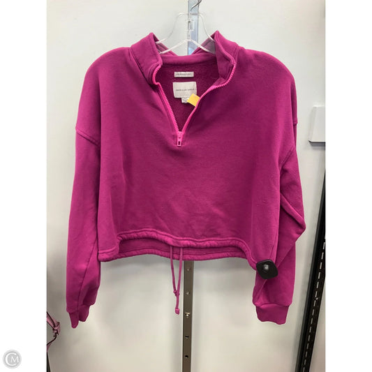 Top Long Sleeve By American Eagle In Pink, Size: S