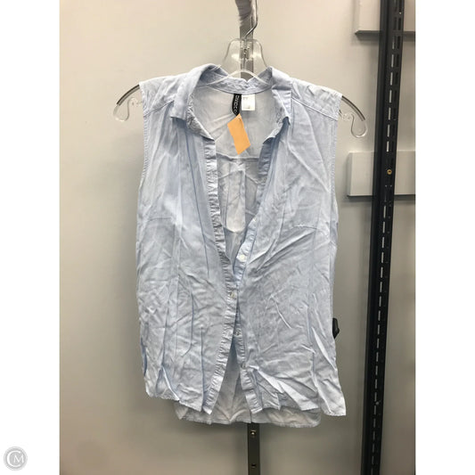 Top Sleeveless By Divided In Striped Pattern, Size: 4