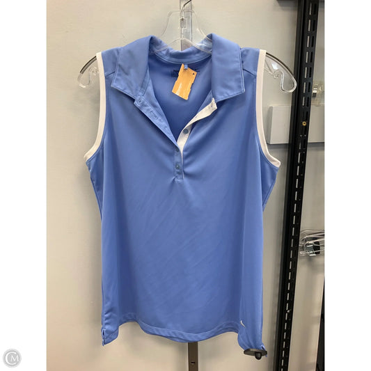 Athletic Tank Top By Nike Apparel In Blue, Size: L