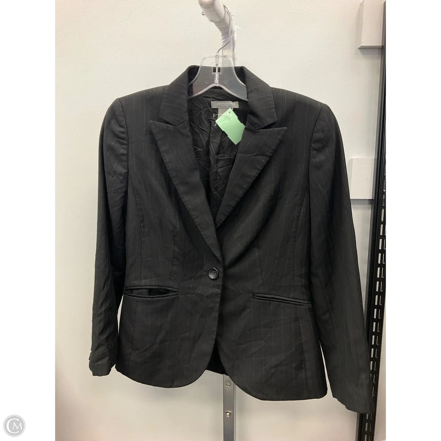 Blazer By Ann Taylor In Black, Size: 0p