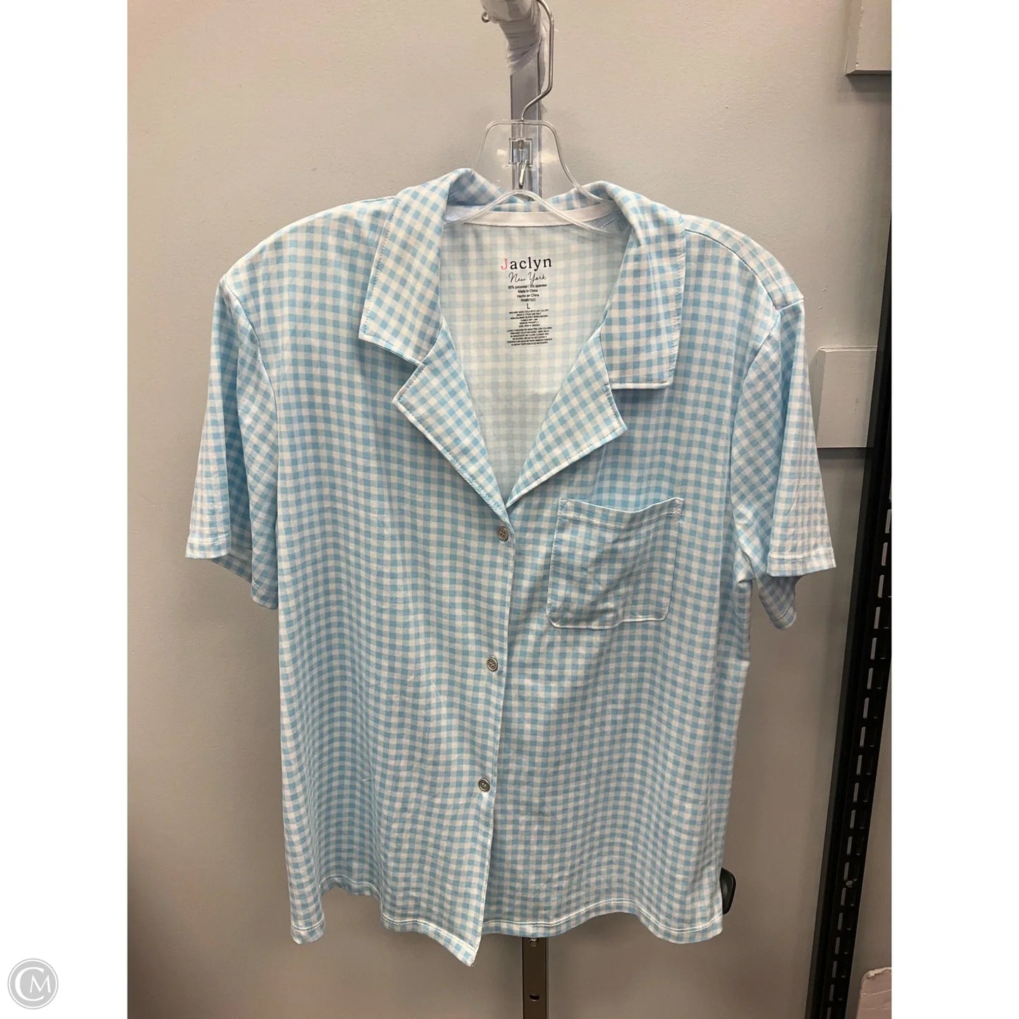 Pajamas 2pc By Clothes Mentor In Checkered Pattern, Size: L